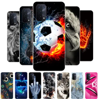 For OPPO A54 5G Case Football Soft Silicone Back Case For OPPO A74 5G Phone Cover For OPPO A94 A 74 A 54 4G 5G Funda Shell