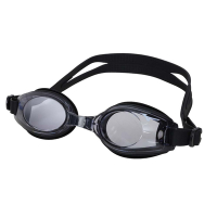 MIZUNO SWIM 兒童泳鏡-抗UV 防霧 蛙鏡 鏡面 游泳 戲水 N3TFB59500-09 黑白