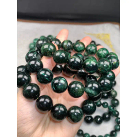 Hot Selling Quality  Natural Crystal Bracelet Emerald mica 7.7-18mm Gelang Tangan Kristal