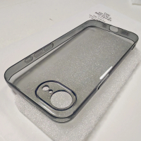 Sarung Telefon, Untuk iPhone 16E SE 4, Ultra Nipis, Lutsinar, Hitam, Diperbuat daripada Silikon Lemb