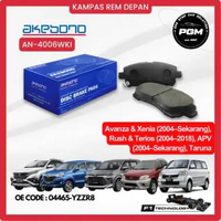 Kampas Rem Depan AKEBONO Rush Terios Konde AN-4006WKI