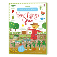 Usborne First Sticker Book How Things Grow, Children's books aged 4 5 6 7 8 English book, Picture Book 9781409593584