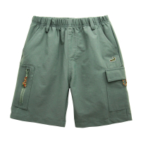 【Crocodile Junior 小鱷魚童裝】『小鱷魚童裝』休閒平織短褲(C61601-04-大碼款)