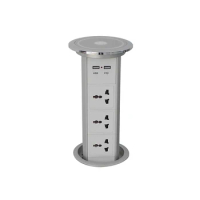 Kitchen Worktop Electric Automatic Pop Up Socket with Power outlet and USB chargers Smart appliances