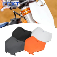 Motorcycle Front Number Plate Plastic Cover Black White Orange For KTM SX SXF EXC EXCF XCF XC XCW XCFW 125 150 250 300 350 450