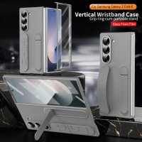 เคสสำหรับ Samsung Galaxy Z Fold6, พร้อมสายคล้องข้อมือ, ฟังก์ชั่นหักเหของสปริง, ป้องกัน, กันกระแทก, ฝ