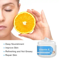 Vitamin C Face Cream Serum VC 25% Fade Freckles Remove Dark Spots Lentigo Facial Creams Mask Whitening Moisturizing