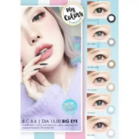 Softlens MY COLOR Normal DIA. 15.00mm Efek Big Eyes by Omega Multiwarna Normal My Grey