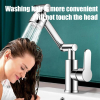 Universal rotating booster faucet wash basin kitchen robot arm extension faucet