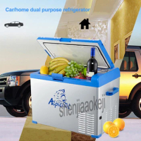 50L Car/Household Refrigerator Portable Freezer Mini Fridge Compressor Cooler Box Insulin Ice Chamber Depth Refrigeration 1pc