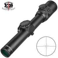 1-4x24 Wide Angle Hunting Riflescope Illuminated Red Green Dot Sight Button Edition Sniper Optical Scope Rifles &amp; Airguns