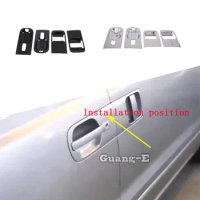 For Hyundai Starex H-1 H1 2018 2019 2020 2021 2022 Sticker Cover Armrest Handrail Trim ABS Chrome External Door Bowl Frame Part