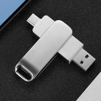 USB Flash Drive 128GB Type C Flash Drive 2 In 1 OTG USB 2.0+USB C Pendrive 128GB 64GB Dual Type C USB Thumb Drive Photo Stick