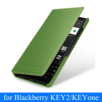 Genuine Leather Case For Blackberry KEY2 Book Flip Business Phone Case For Blackberry KEY 2 Shell Cover for Blackberry KEYone