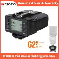 TRIOPO G2 2.4G Wireless Flash Trigger Receiver For TRIOPO TR-982 III R1 G1800 TR-950 II F1-200 F1-400 Flash Canon Nikon Camera
