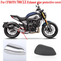 For CFMOTO Accessories CLX700 700CLX Motorcycle Silencer tail cover Motorcycle Aluminum exhaust hood