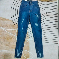 quần jean mềm new lưng cao size 26, eo 66 co giãn nhẹ thanh lý 343.  quần jean nữ, quần kaki, quần j