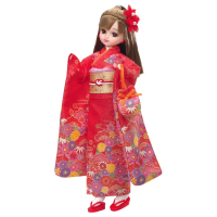 【TAKARA TOMY】Licca 莉卡娃娃 LD-30 和服莉卡 紅