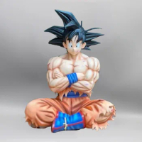 Anime Son Goku Statue Dragon Ball Figure Fantasy Series Goku Action Figure Sitting Figurine PVC Model Collection Decoration Toys
