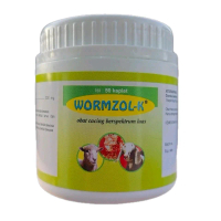 Wormzol K 50 bolus - 10 bolus | Obat Cacing Kambing Domba Sapi dan Semua Hewan Peliharaan