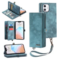 Wallet Pu Leather Phone Case For Apple Iphone 14 13 12 11 Iphone14 Iphone13 Pro Xs Max Mini Xr X 8 7 Plus Se 2020 Cover Bag