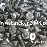 M8x24 19Gr5 Hexagon socket titanium alloy bolt/screw with round neck 10x6 for Motor brake