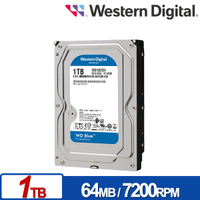 WD 藍標 1TB 3.5吋SATA硬碟 WD10EZEX 內接硬碟