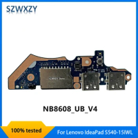For Lenovo IdeaPad S540-15IWL S540-15IML SD Card Reader USB Port Power Button Board NB8608_UB_V4 NB8608 100% Tested Fast Ship