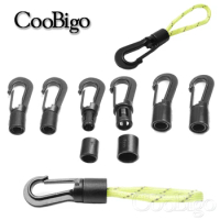10pcs Plastic Snap Hook Clip Bungee Shock Tie Cord End Rope Buckle Outdoor Camp Awning Kayak Canoe Boat Dinghy Rib DIY Accessory