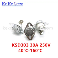 KSD303 KSD301 250V 30A 40 45 50 55 60 65 70 75 80 85 90 95-160Celsius Degree 90 angle feet Normally Close Thermal Control Switch
