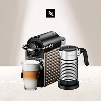 Nespresso 膠囊咖啡機 Pixie(鈦金屬)咖啡機 Aeroccino4 全自動奶泡機組合