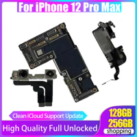 Clean iCloud Full Working Mainboard Plate For iPhone 12 Pro MAX Motherboard With Face ID Main Logic Board For iPhone 12 Pro Max