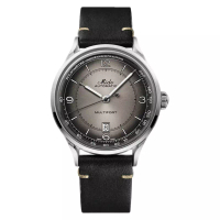 Mido Jam Tangan Pria MIDO Multifort M040.407.16.060.00 Patrimony Automatic Anthracite Dial Black Leather Strap