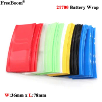 20~500Pcs 21700 Battery Film Tape PVC Heat Shrink Tube Precut Shrinkable Sleeve Tubing Protect Pipe Cover for Batteries Wrap