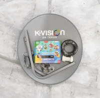Parabola mini kvision kuband odu 60 cm paket receiver KV3000