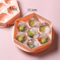 Grid Plastic Mold Ice Tray Diamond Round Ice Molds Home Bar Use Ball Ice Cube Maker DIY Ice Cream Kitchen Accessories