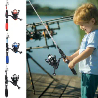 Fishing Pole Child Corrosion-resistant Kids Fishing Starter Kit Fishing Pole With Bait Box Handbag And Fishing Wheel For Kids