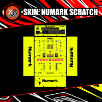 SKIN DJM NUMARK SCRATCH STANDARD ATAU CUSTOM