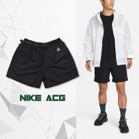 Nike 短褲 ACG Trail 黑 白 男款 膝上 防潑水 機能褲 口袋拉鍊 工裝 CZ6705-014