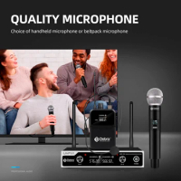 UBR-102 Wireless Microphone Professional Karaoke Wireless System, UHF High-Frequency System, Suitable For Small Stage, Church