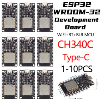 ESP32 WROOM-32 Development Board 5V TYPE-C CH340C WiFi+Bluetooth Ultra-Low Power Consumption SPI Flash 32Mbits Wireless Module
