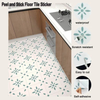 6 PCS Anti-skid Floor Tile Sticker 20x20 CM Self Adhesive Waterproof Wear-resistan Wall &amp; Floor Stickers DIY For Home Renovation
