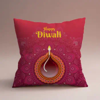 India Mandala Diwali Diwali Diwali Yoga Pattern Throw Pillow (Without Pillow Insert) Pillow Case Home Decoration