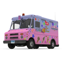 Mobile Ice Cream Food Trucks with Cooking Equipment Outdoor Kitchen Catering Concession Street Vending Food Cart for Business
