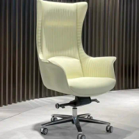 modern Luxury comfort lifted chair office office desk and chair Giorgetti light luxury computer desk boss manager chair