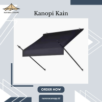 Pasang Canopy Kain Awning Minimalis Berkualitas – Waterproof, Tahan Panas Hujan, Rangka Besi Hollow,