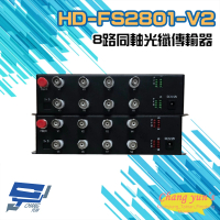 【CHANG YUN 昌運】HD-FS2801 8路 1080P AHD/CVI/TVI/CVBS 同軸光纖傳輸器 光電轉換器 一對