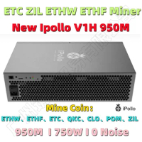 Free Shiping NEW Ipollo V1H 950M/s 690W Double Mine ETC ZIL Miner ( With PSU ) Better Than Antminer E9 Pro Ipollo V1 SE 400M