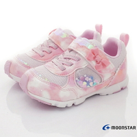 日本月星Moonstar機能童鞋甜心女孩競速系列10804粉(中小童段)