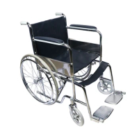 Manual Hot-sale in 2018 adjustable lightweight Steel folding commode wheelchair